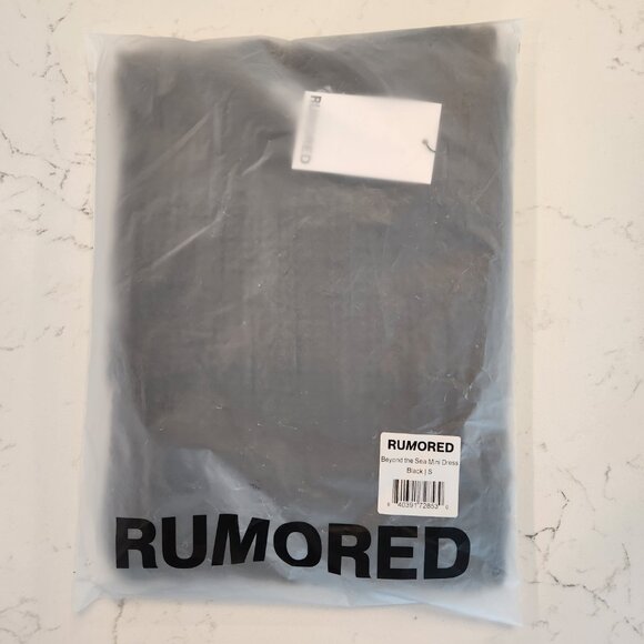 Rumored Beyond the Sea Mini Dress Size S Black - New - Picture 4 of 7